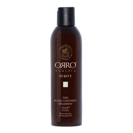 Балансуючий шампунь ORRO Venezia Purity The Scalp Control Shampoo для жирного волосся і шкіри голови 250 мл Балансуючий шампунь ORRO Venezia Purity The Scalp Control Shampoo для жирного волосся і шкіри голови 250 мл