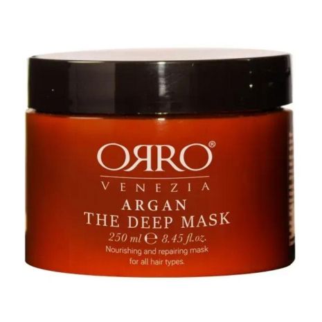Живильна маска ORRO Venezia Argan The Deep Mask для глибокого відновлення пошкодженого волосся 250 мл Живильна маска ORRO Venezia Argan The Deep Mask для глибокого відновлення пошкодженого волосся 250 мл