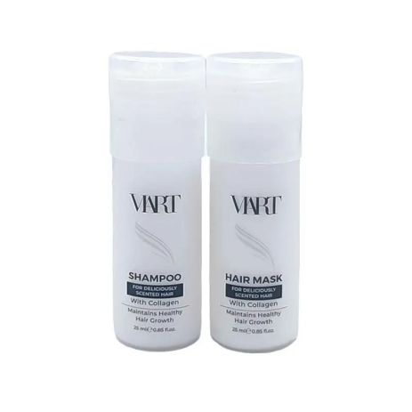 Набір VIART DUO with Collagen шампунь і маска для легкого розчісування пошкодженого волосся, 2х25 мл (пробник)