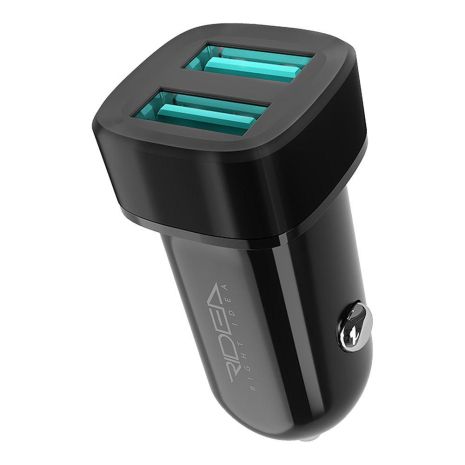 Автозарядний пристрій Ridea RCC-21012 Grand 2USB 2.4 A Колір Чорний Автозарядний пристрій Ridea RCC-21012 Grand 2USB 2.4 A Колір Чорний
