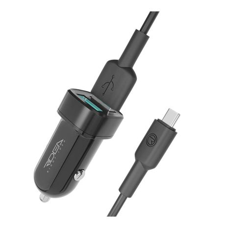 Автозарядний пристрій Ridea RCC-21212 Grand Type-C 2USB 2.4 A Колір Чорний Автозарядний пристрій Ridea RCC-21212 Grand Type-C 2USB 2.4 A Колір Чорний