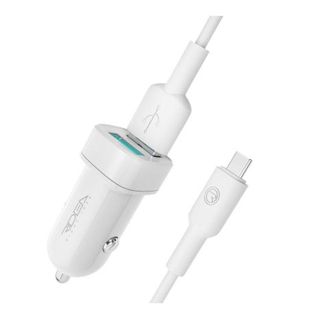 Автомобільний Зарядний Пристрій Ridea RCC-21212 Grand Type-C 2USB 2.4 A