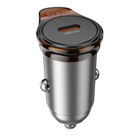 Автозарядний пристрій Hoco NZ16 1USB-C QC/PD30W Колір Сірий