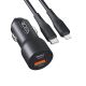 Авто Зарядное Устройство Ridea RCC-30115 QPow 1USB/1USB-C PD/QC 30W+Type-C to Lightning Цвет Черный