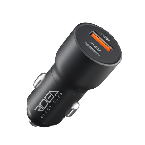 Авто Зарядное Устройство Ridea RCC-47110 QPow Pro 1USB/1USB-C PD/QC 47.5W Цвет Черный Авто Зарядное Устройство Ridea RCC-47110 QPow Pro 1USB/1USB-C PD/QC 47.5W Цвет Черный