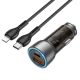 Автозарядний пристрій Hoco NZ8 Sprinter 43W PD25W+QC3.0 Type-C to Lightning Колір Коричневий Автозарядний пристрій Hoco NZ8 Sprinter 43W PD25W+QC3.0 Type-C to Lightning Колір Коричневий