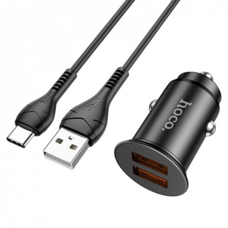 Автозарядний пристрій Hoco NZ1 36W QC3.0 Type C Колір Чорний Автозарядний пристрій Hoco NZ1 36W QC3.0 Type C Колір Чорний