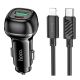 Автомобільний Зарядний Пристрій Hoco Z58A 1USB/1USB-C QC/PD48W+Type-C to Lightning