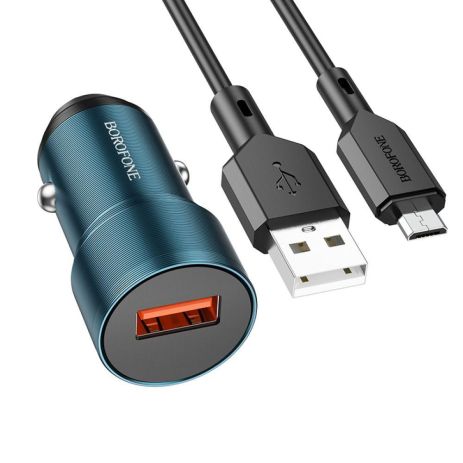 Автомобильное Зарядное Устройство Borofone BZ19A Wisdom QC3.0 18W Micro Автомобильное Зарядное Устройство Borofone BZ19A Wisdom QC3.0 18W Micro