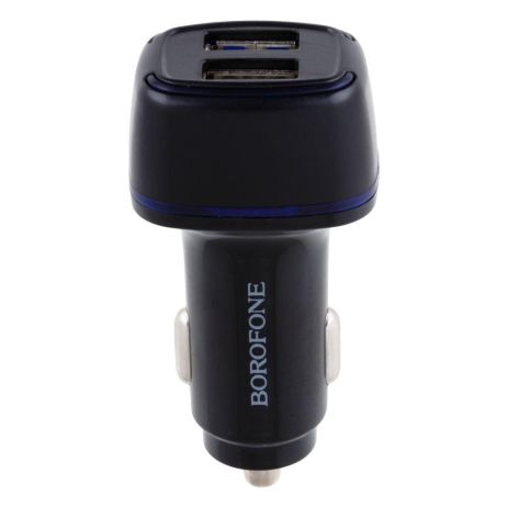 Автозарядний пристрій Borofone BZ14 Micro 2USB 2.4A Колір Чорний