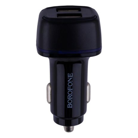 Автозарядний пристрій Borofone BZ14 Type-C 2USB 2.4A Колір Чорний