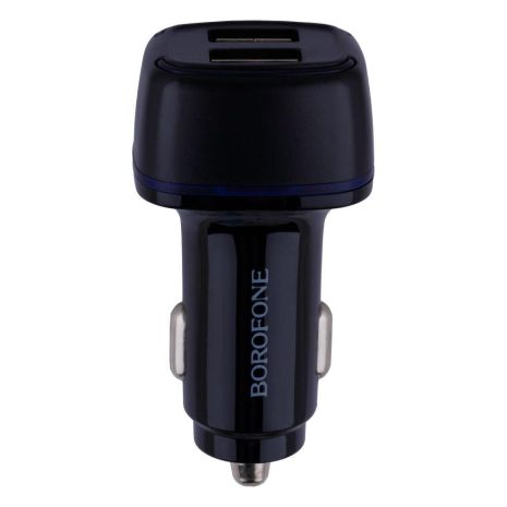 Автозарядний пристрій Borofone BZ14 Lightning 2USB 2.4A Колір Чорний