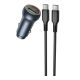 Авто Зарядное Устройство Borofone BZ32B 1USB/1USB-C QC/PD48W+Type-C to Type-C Цвет Серый