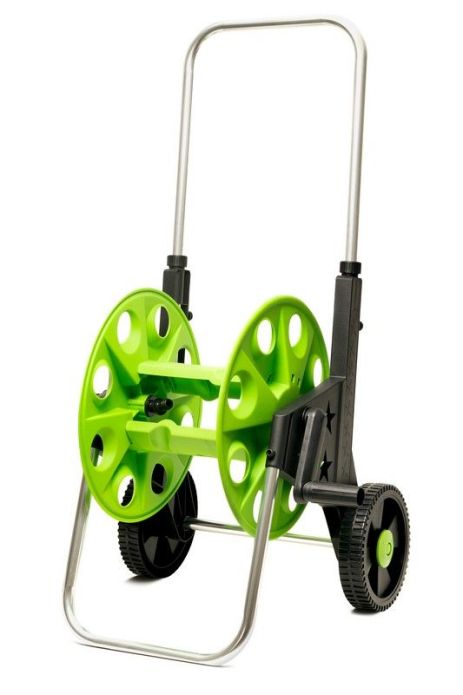 Котушка для шланга 60 м з телескопічною ручкою на колесах MASTERTOOL 92-8802 Котушка для шланга 60 м з телескопічною ручкою на колесах MASTERTOOL 92-8802