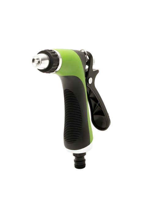 Пістолет для поливу TWIN LINE ½" з плавним регулюванням напору, металеве сопло, TPR покриття MASTERTOOL 92-9345