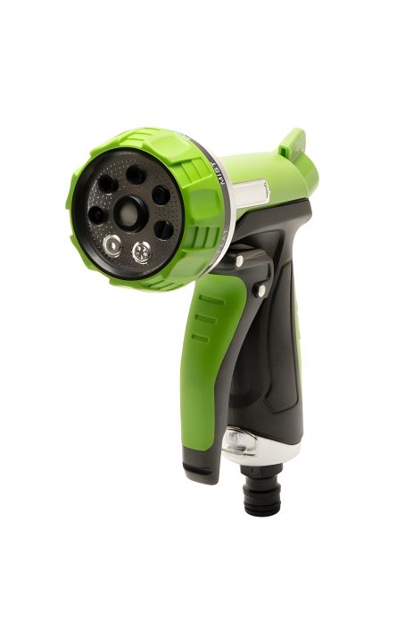 Поливний пістолет WATER CLICK ½" 7 режимів металеве сопло TPR покриття MASTERTOOL 92-9348 Поливний пістолет WATER CLICK ½" 7 режимів металеве сопло TPR покриття MASTERTOOL 92-9348