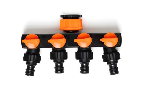 Чотириканальний розподільник з регулювальними вентилями ¾" - 1" ВР MASTERTOOL 92-9380