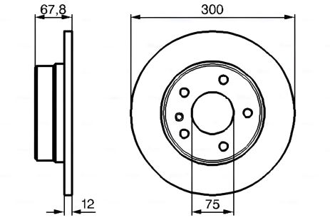 Гальмівний диск для BMW 7, BOSCH (0986478322)