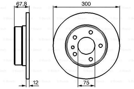 Диск тормозной BMW 7, BOSCH (0986478322) Диск тормозной BMW 7, BOSCH (0986478322)