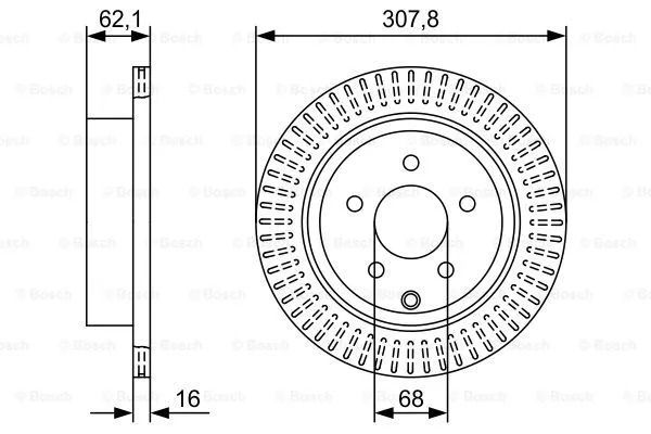 Диск тормозной INFINITI JX, BOSCH (0986479W11) Диск тормозной INFINITI JX, BOSCH (0986479W11)