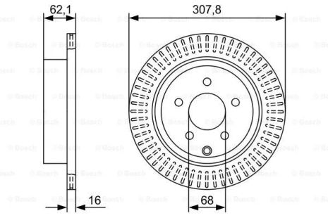 Диск тормозной INFINITI JX, BOSCH (0986479W11) Диск тормозной INFINITI JX, BOSCH (0986479W11)
