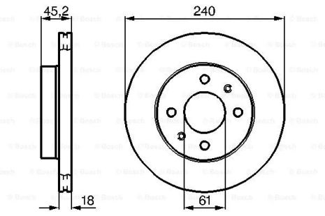 Диск тормозной NISSAN NV, BOSCH (0986478533) Диск тормозной NISSAN NV, BOSCH (0986478533)