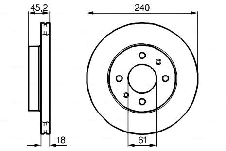 Гальмівний диск для NISSAN NV, BOSCH (0986478533) Гальмівний диск для NISSAN NV, BOSCH (0986478533)