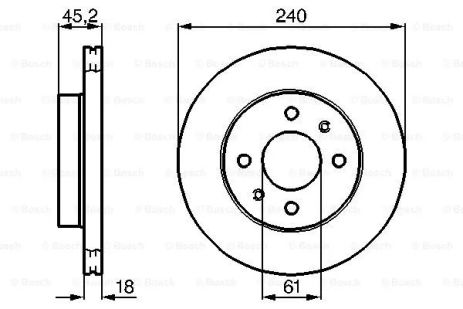 Диск тормозной NISSAN NV, BOSCH (0986478533) Диск тормозной NISSAN NV, BOSCH (0986478533)