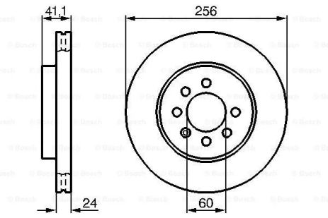 Диск тормозной DAEWOO NUBIRA, BOSCH (0986478286) Диск тормозной DAEWOO NUBIRA, BOSCH (0986478286)