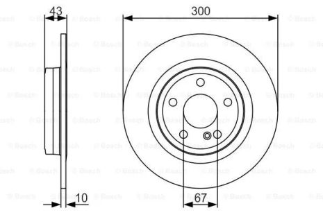 Диск тормозной MERCEDES-BENZ SLC, BOSCH (0986479A38) Диск тормозной MERCEDES-BENZ SLC, BOSCH (0986479A38)