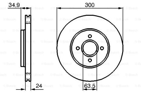 Диск тормозной FORD AUSTRALIA, BOSCH (0986479048) Диск тормозной FORD AUSTRALIA, BOSCH (0986479048)