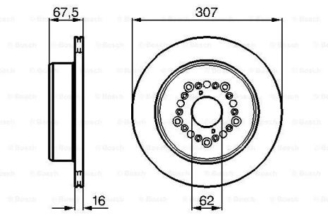 Диск тормозной TOYOTA MARK, NISSAN MURANO, BOSCH (0986479023) Диск тормозной TOYOTA MARK, NISSAN MURANO, BOSCH (0986479023)