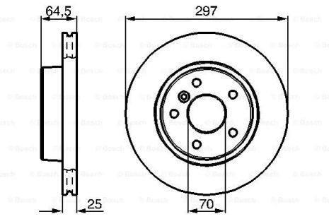 Диск тормозной LAND ROVER, BOSCH (0986478483) Диск тормозной LAND ROVER, BOSCH (0986478483)