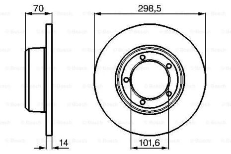Диск тормозной LAND ROVER, BOSCH (0986478827) Диск тормозной LAND ROVER, BOSCH (0986478827)