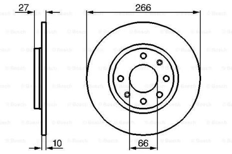 Диск тормозной PEUGEOT 405, CITROËN BX, BOSCH (0986478090) Диск тормозной PEUGEOT 405, CITROËN BX, BOSCH (0986478090)
