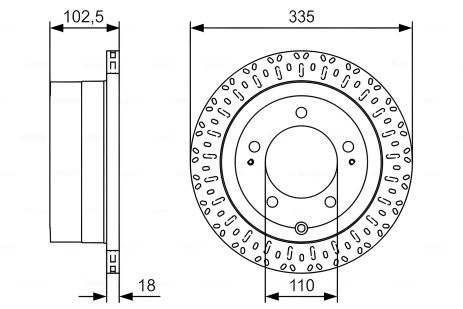 Диск гальмівний для TOYOTA LAND, BOSCH (0986479U32) Диск гальмівний для TOYOTA LAND, BOSCH (0986479U32)