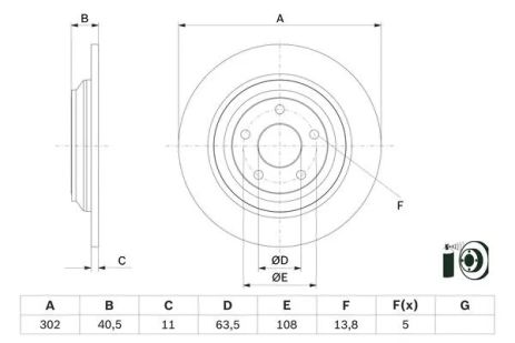 Диск тормозной FORD FOCUS, BOSCH (0986479F79) Диск тормозной FORD FOCUS, BOSCH (0986479F79)