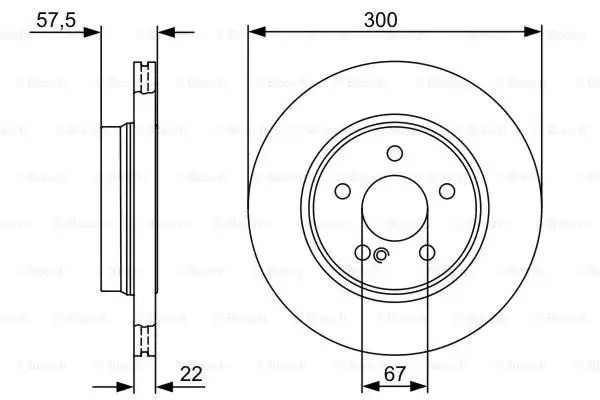 Диск гальмівний MERCEDES BENZ, BOSCH (0986479411) Диск гальмівний MERCEDES BENZ, BOSCH (0986479411)