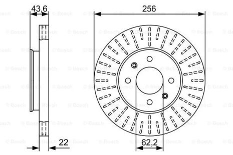 Диск тормозной KIA RIO, HYUNDAI ACCENT, BOSCH (0986479V96) Диск тормозной KIA RIO, HYUNDAI ACCENT, BOSCH (0986479V96)