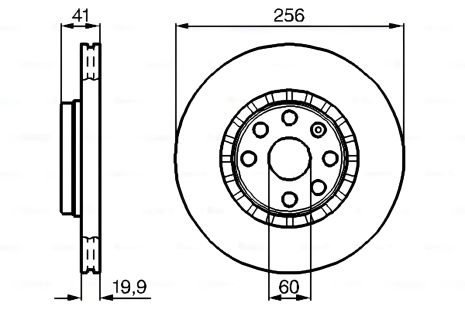 Гальмівний диск для CHEVROLET CORSA, VAUXHALL CAVALIER від BOSCH (0986478535) Гальмівний диск для CHEVROLET CORSA, VAUXHALL CAVALIER від BOSCH (0986478535)