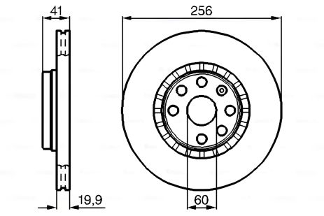 Гальмівний диск для CHEVROLET CORSA, VAUXHALL CAVALIER від BOSCH (0986478535) Гальмівний диск для CHEVROLET CORSA, VAUXHALL CAVALIER від BOSCH (0986478535)