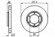 Диск гальмівний OPEL 569801, BOSCH (0986478596) Диск гальмівний OPEL 569801, BOSCH (0986478596)