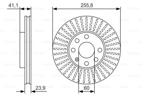 Диск гальмівний opel astra g/vectra PR2, OPEL ASTRA, BOSCH (0986479R76) Диск гальмівний opel astra g/vectra PR2, OPEL ASTRA, BOSCH (0986479R76)