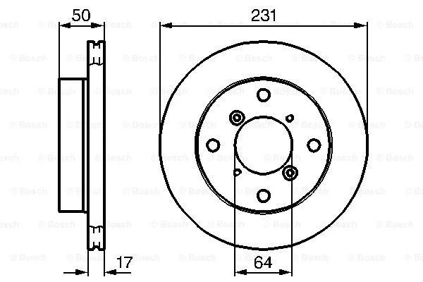 Диск тормозной SUBARU JUSTY, SUZUKI SWIFT, BOSCH (0986478721) Диск тормозной SUBARU JUSTY, SUZUKI SWIFT, BOSCH (0986478721)
