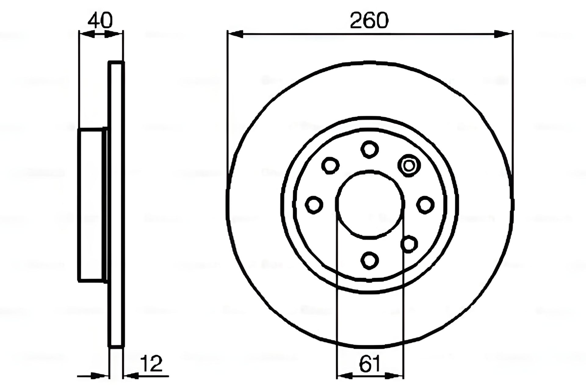 Гальмівний диск VOLVO 440, BOSCH (0986478386) авто Гальмівний диск VOLVO 440, BOSCH (0986478386) авто