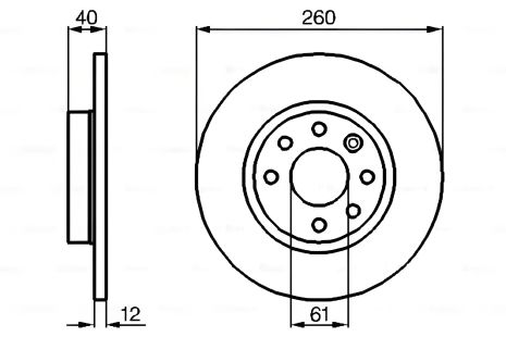 Гальмівний диск VOLVO 440, BOSCH (0986478386) авто Гальмівний диск VOLVO 440, BOSCH (0986478386) авто