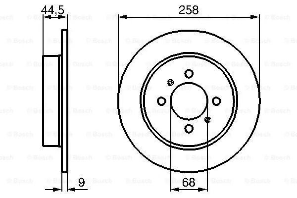 Диск тормозной NISSAN ALMERA, BOSCH (0986478836) Диск тормозной NISSAN ALMERA, BOSCH (0986478836)