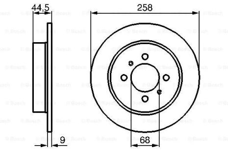Диск тормозной NISSAN ALMERA, BOSCH (0986478836) Диск тормозной NISSAN ALMERA, BOSCH (0986478836)
