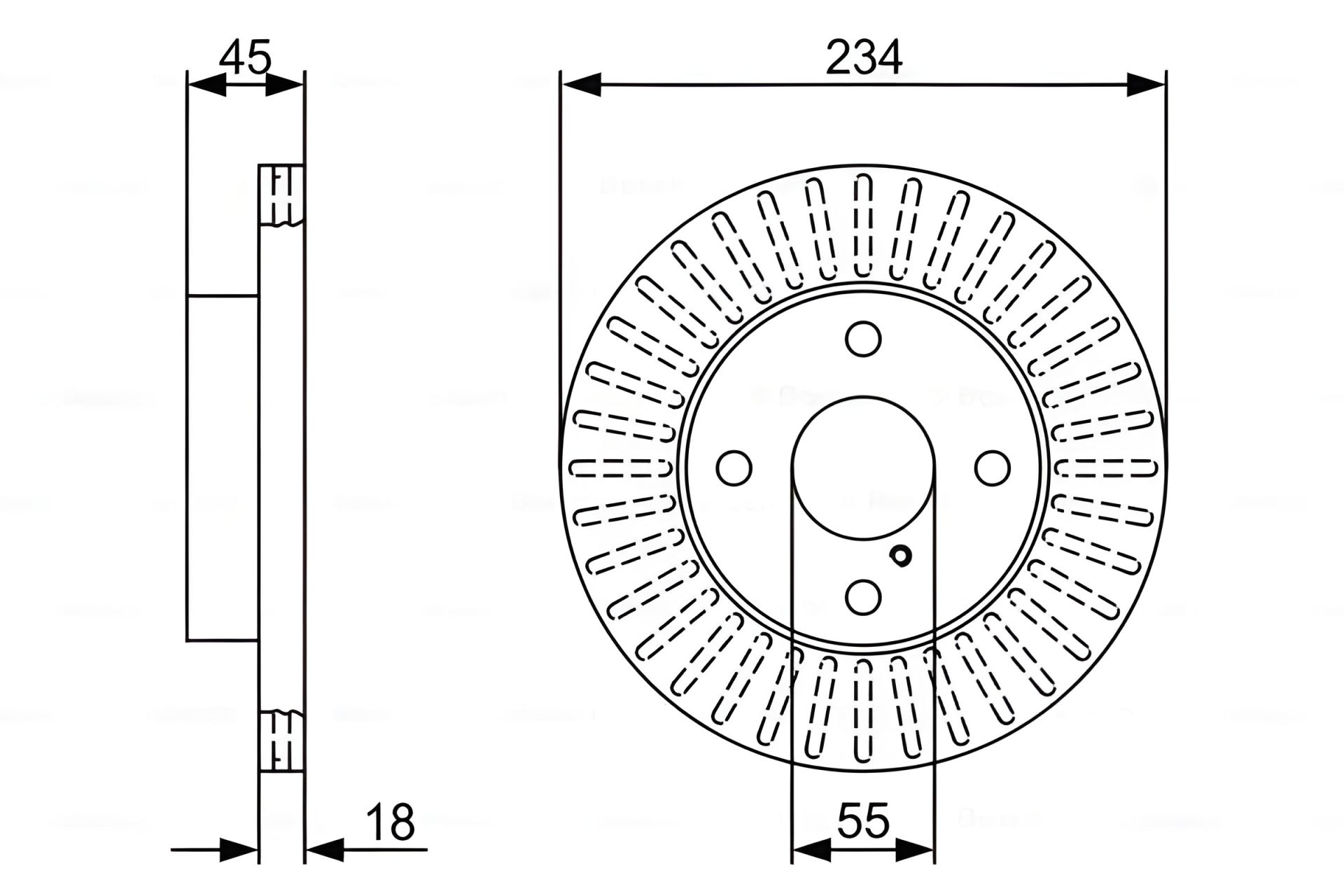 Гальмівний диск MAZDA DEMIO, BOSCH (0986479V65) Гальмівний диск MAZDA DEMIO, BOSCH (0986479V65)