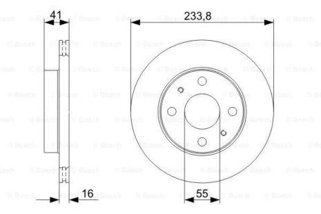 Диск тормозной DAIHATSU NAKED, BOSCH (0986479352) Диск тормозной DAIHATSU NAKED, BOSCH (0986479352)